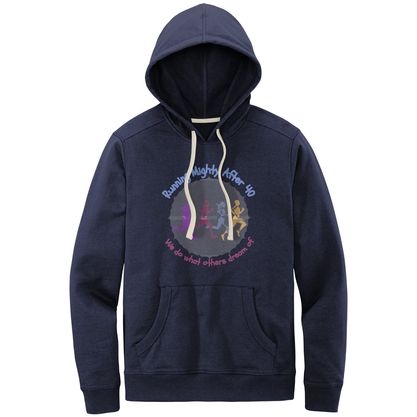 Running Mighty After 40 - Men's Re-Fleece Hoodie