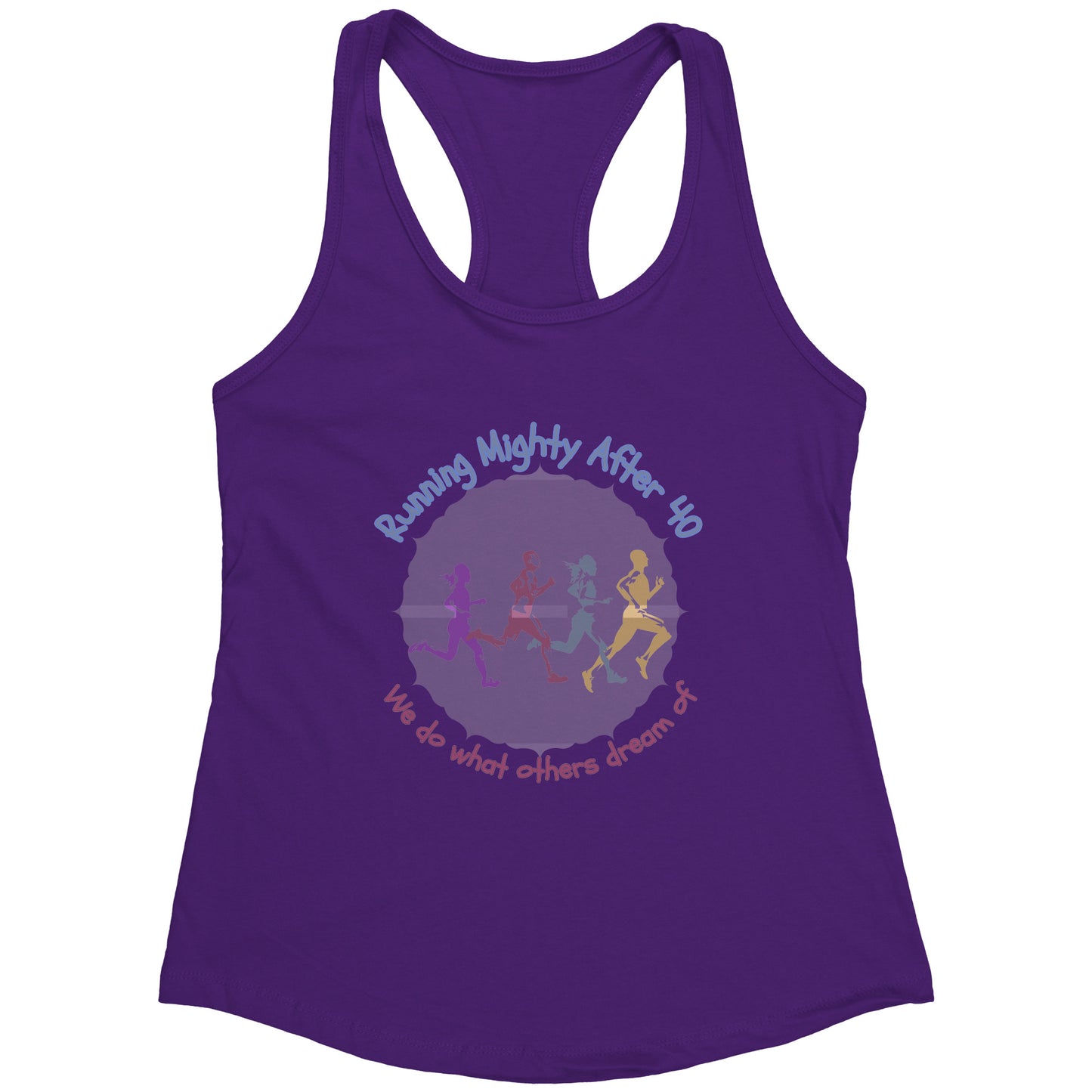 Running Mighty After 40 - Women's Racerback Tank