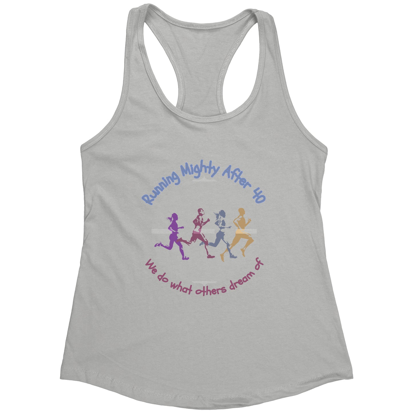 Running Mighty After 40 - Women's Racerback Tank